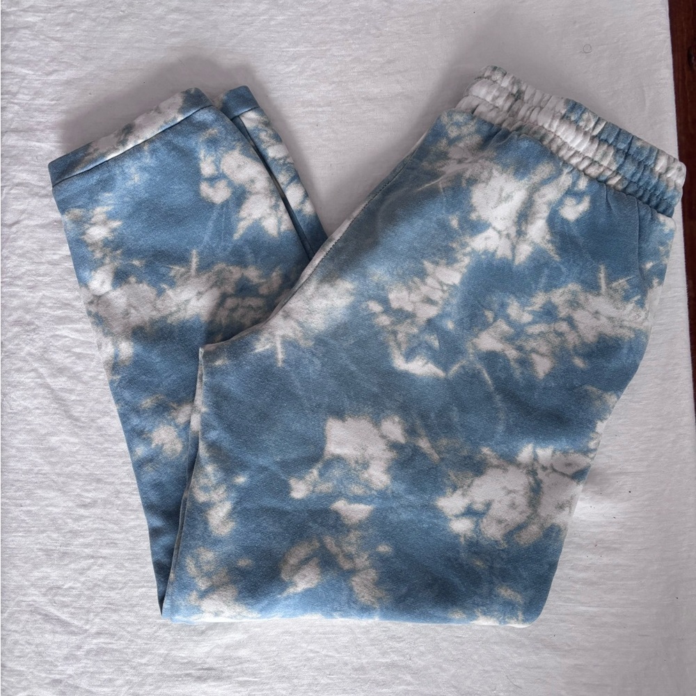 Women’s ONeill Tie Dye Elastic/Tie Waist Camouflage Blue Jogger Size Large